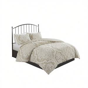 Juego de Edredón Acolchado de Algodón Chenille con Diseño Damasco, Tamaño Queen/Full, Ropa de Cama Clásica para el Hogar, Uso en Todas las Estaciones - Product Image 1