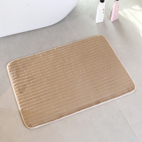 Tapis de salle de bain extra-doux en peluche antidérapant Tapis de bain en microfibre écologique Tapis de bain en chenille à séchage rapide