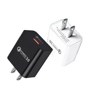 18w Super Fast Charger Cargador Qc 3.0 Usb Charger With US Plug Approved