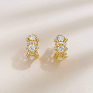 <span class=keywords><strong>Pendientes</strong></span> de Oro Amarillo de 18K con Diamantes Cultivados en Laboratorio, <span class=keywords><strong>Pendientes</strong></span> de Clip con Diamantes Cultivados en Laboratorio, <span class=keywords><strong>Pendientes</strong></span> con Cuentas - Product Image 1