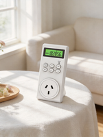 Temporizador Digital Programable Electrónico Mini Ecológico Antiinflamable de 24 Horas, Gran Venta