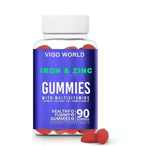 Vegan Multivitamin Gummies with Iron Zinc Vitamin C a B Biotin Chewable Iron Supplements for Adults Kids Healthcare Support