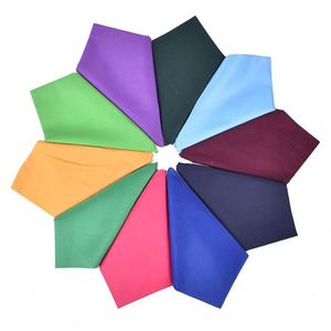Bandana rétro écologique en polyester de couleur unie pour hommes/femmes - Foulard Hip Hop, masque facial de motard, cadeau promotionnel d'été - Product Image 3