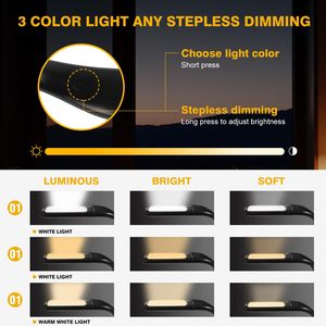 Lampe de lecture LED rechargeable longue durée, design original, lampe de lecture pour le cou, rechargeable par USB - Product Image 4