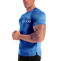 Nouveau produit personnalisé bonne qualité 100% polyester course à pied vêtements de sport Fitness hommes t-shirt