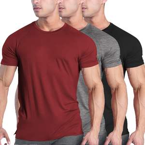 Camiseta Deportiva Personalizada de Compresión para Hombre, Manga Corta, Talla Grande, Transpirable, para Gimnasio, Correr, Secado Rápido - Product Image 2