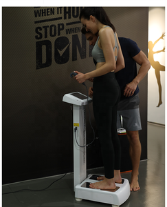 미국에서 인기 있는 체중계 체성분 분석기 8전극 생체전기 임피던스 피부 분석 한국산 체지방 분석기 - Product Image 1