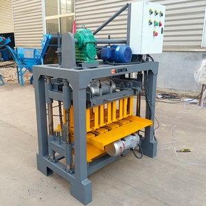 Máquina de Fazer Blocos de Cimento Concreto Semi Automática LONTA QMJ4-40 para Moldagem por Vibração de 4, 6 e 8 Polegadas - Product Image 3