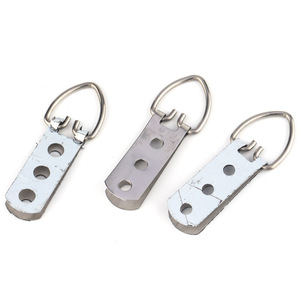 Stainless Steel Three Hole Hanging Ring Wall <b>Mount</b> Picture <b>Frame</b> Hardware Accessory Rectangular Single Hook 5-10kg Load Capacity - Product Image 1