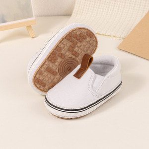 Nouvelles baskets bébé en maille beige et blanches, à enfiler, antidérapantes, à semelle souple, pour l'été, vente en gros, personnalisables - Product Image 2