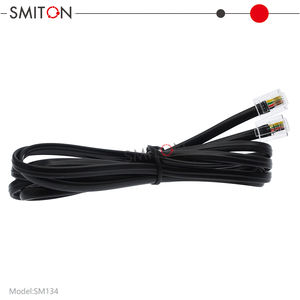 Câble téléphonique <span class=keywords><strong>RJ11</strong></span> 6P4C connecteur modulaire droit câble plat noir blanc gris couleur avec tête de cristal intérieure 1m 2m 3m <span class=keywords><strong>5m</strong></span> - Product Image 3