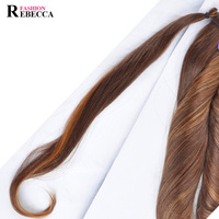 Extensions de cheveux synthétiques ondulés de haute qualité Noble Gold, 3 lots avec closure – Vente chaude
