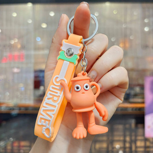 Tùy Chỉnh Silicone Và <span class=keywords><strong>PVC</strong></span> Hành Động Hình Keychain Đồ Chơi Cho Người Giữ Chìa Khóa Anime Thể Loại Keychain Đồ Chơi - Product Image 4