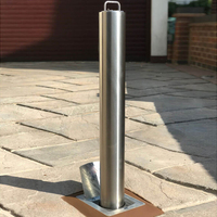 Borne télescopique en acier inoxydable rétractable pour la sécurité des allées de stationnement