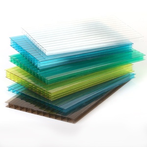 20毫米多壁danpalon平面温室塑料聚碳酸酯空心屋面板