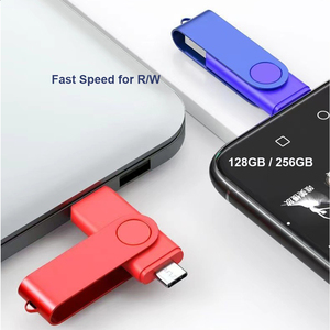 OTG USB ổ đĩa flash 32GB 64GB 128GB Bộ nhớ flash 16 <span class=keywords><strong>GB</strong></span> cho điện thoại thông minh 2 trong 1 CLE USB 3.0 2.0 Pendrive - Product Image 4