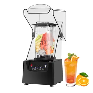 Blender komersial mesin Smoothie senyap profesional pembuat jus buah Blender