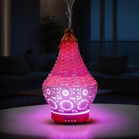 Diffuseurs d'arômes portables sans eau en fer décoratif personnalisés pour l'extérieur, humidificateur d'huiles essentielles pour la maison et le bureau avec hygromètre