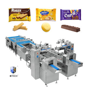 Kitech galletas/pastel/tarta de chocolate bar Tipo almohada de flujo automático servo máquina de embalaje <span class=keywords><strong>precio</strong></span> - Product Image 1