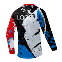 Individuelles Langarm-Motocross-Radfahren-Jersey Bergab-Mountainbike-MTB-Shirts Gelände-DH-Motorrad Motocross-Bekleidung