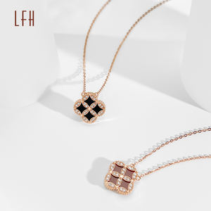 Uxury-Colgante de oro de 18 quilates con circonita, colgante de 18 quilates - Product Image 5