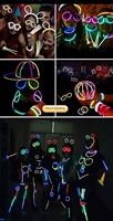 Bracelet fluorescent très vendu, 100 pièces, bracelet lumineux jetable pour concert, vente directe du fabricant, vente en gros