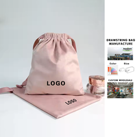 Sac à cordon imprimé personnalisé Sac d'emballage promotionnel en velours pour bijoux Sac pochette cadeau de luxe