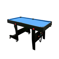 Table de billard et de snooker miniature pour enfants, cadre en MDF, poches en plastique, design pliable, vente directe d'usine