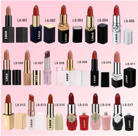 OEM ODM Faible MOQ Rouge à lèvres mat longue tenue, imperméable, solide, sans logo, maquillage naturel bio, marque privée, couleurs violet et nude