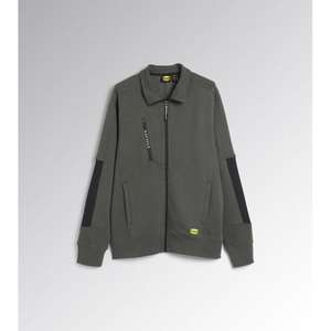 Sudadera Diadora Fz Litework S Negra, Ropa de Seguridad de Algodón Cepillado y Poliéster - Product Image 1