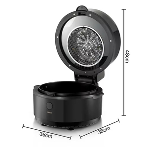 Friteuse à air électrique intelligente pour la maison, avec fenêtre de visualisation et fonction autocuiseur - Product Image 2