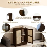 Meuble multimédia vertical en bois à 2 niveaux, conçu pour les routeurs Wi-Fi et les appareils audio, une solution de rangement soignée pour les espaces de bureau.