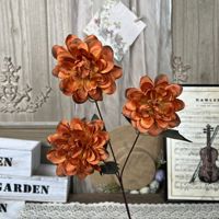 Centres de table de mariage artificiels haut de gamme ODIS avec arrangements floraux orange et blancs pour une mise en scène d'événements de luxe
