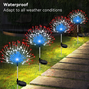 Luce Solare Decorativa da <span class=keywords><strong>Giardino</strong></span> IP65 Impermeabile, Lampada a <span class=keywords><strong>LED</strong></span> ad Energia Solare per Decorazione di Giardini, Cortili e Terrazze - Product Image 4