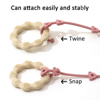 Chaîne anti-perte extensible OEM pour bébé, attache-tétine de sécurité en forme de koala pour poussette
