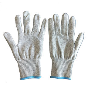Guantes de punto de algodón de hilo de algodón polivinílico Guantes DE SEGURIDAD DE TRABAJO blancos/blanqueados - Product Image 3