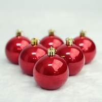 Boules de Noël colorées 3 4 5 6 7 8 10cm, décorations suspendues pour arbre de Noël, couleurs assorties