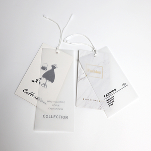 Fashion Hang <strong>Tag</strong> Rope <strong>Custom</strong> Clothing Seal <strong>String</strong> Hang <strong>Tag</strong> Paper Customer's Logo Printed for Clothing - Product Image 5