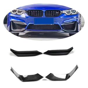 Divisor Delantero Inferior <span class=keywords><strong>de</strong></span> Fibra <span class=keywords><strong>de</strong></span> Carbono Seca F82 F83 M4 F80 M3 + Alerón Superior V2 para BMW 2015-2019 - Product Image 1