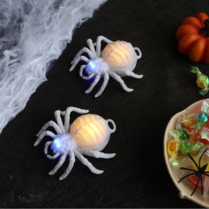 Veilleuse araignée rougeoyante à LED simulée pour décoration de fête d'Halloween Accessoire d'atmosphère de terreur - Product Image 2