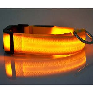 <span class=keywords><strong>Collar</strong></span> de cuello de perro mascota LED de nailon ajustable con logotipo personalizado de lujo eléctrico de moda de alta calidad al por mayor - Product Image 4