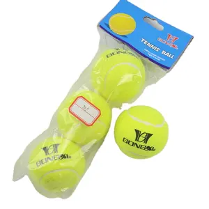 Wholesale Cheap Promotional Sports Tennis Ball Tennis Balls With Custom Logo Printing Tennis Ball Outdoor Sports Rubber Soft Ten