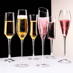 Flûtes à <span class=keywords><strong>champagne</strong></span> en verre cristal, élégantes coupes à vin mousseux en forme <span class=keywords><strong>de</strong></span> tulipe pour mariage, verrerie créative pour vin doux - Product Image 2