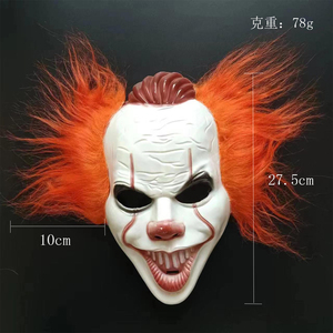 Máscara de Payaso con Peluca de Pelo Amarillo, Máscara 'El Regreso del Payaso 2', Accesorios para Fiestas de Disfraces para Eventos de Terror - Product Image 6