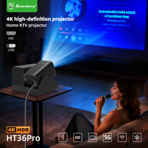 โปรเจคเตอร์คาราโอเกะอัจฉริยะ 2026 รุ่นใหม่ HT36 Pro ระบบแอนดรอยด์ ความละเอียด 1080P 3 in 1 ไมโครโฟนคู่ โฮมเธียเตอร์ วิดีโอ บีมเมอร์ สำหรับความบันเทิง - Product Image 5