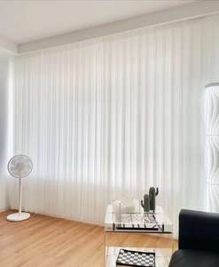 Stores à rouleau de rêve pour maison moderne PVC Tissu zèbre Fenêtre française électrique Ombre intégrée Motif soleil pour hôtels - Product Image 4