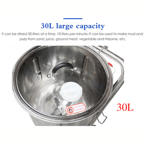 Nouvelle machine à glace pilée ultra-silencieuse 30L entièrement en acier inoxydable avec moteur en cuivre haute vitesse pour smoothies, milkshakes, fruits et légumes - Product Image 2