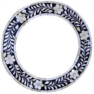 Modern Style Selfie <b>Mirror</b> Wooden Frame Handmade Bone Inlay Eco-Friendly Wall Decorative No Electricity Required Reasonable BS - Product Image 5