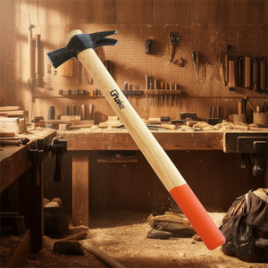 Marteau de charpentier Ttake 5087 avec manche en bois et poignée rouge pour la menuiserie et le ciselage - Product Image 3