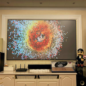 PerfecTisan Fresnel hardscreen tiro ultra corto 120 pulgadas marco fijo sin agujeros Fresnel magnético ALR pantalla Soporte 4K 8K + HDR 3D - Product Image 3